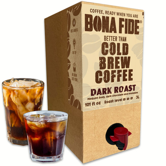 Dark Roast 3L 101oz , Better Than Cold Brew Coffee Bag In Box (BIB)