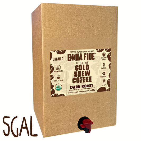 Dark Roast Blend - 5 Gallon (18.93L) - Better Than Cold Brew Coffee Bag In Box (BIB)