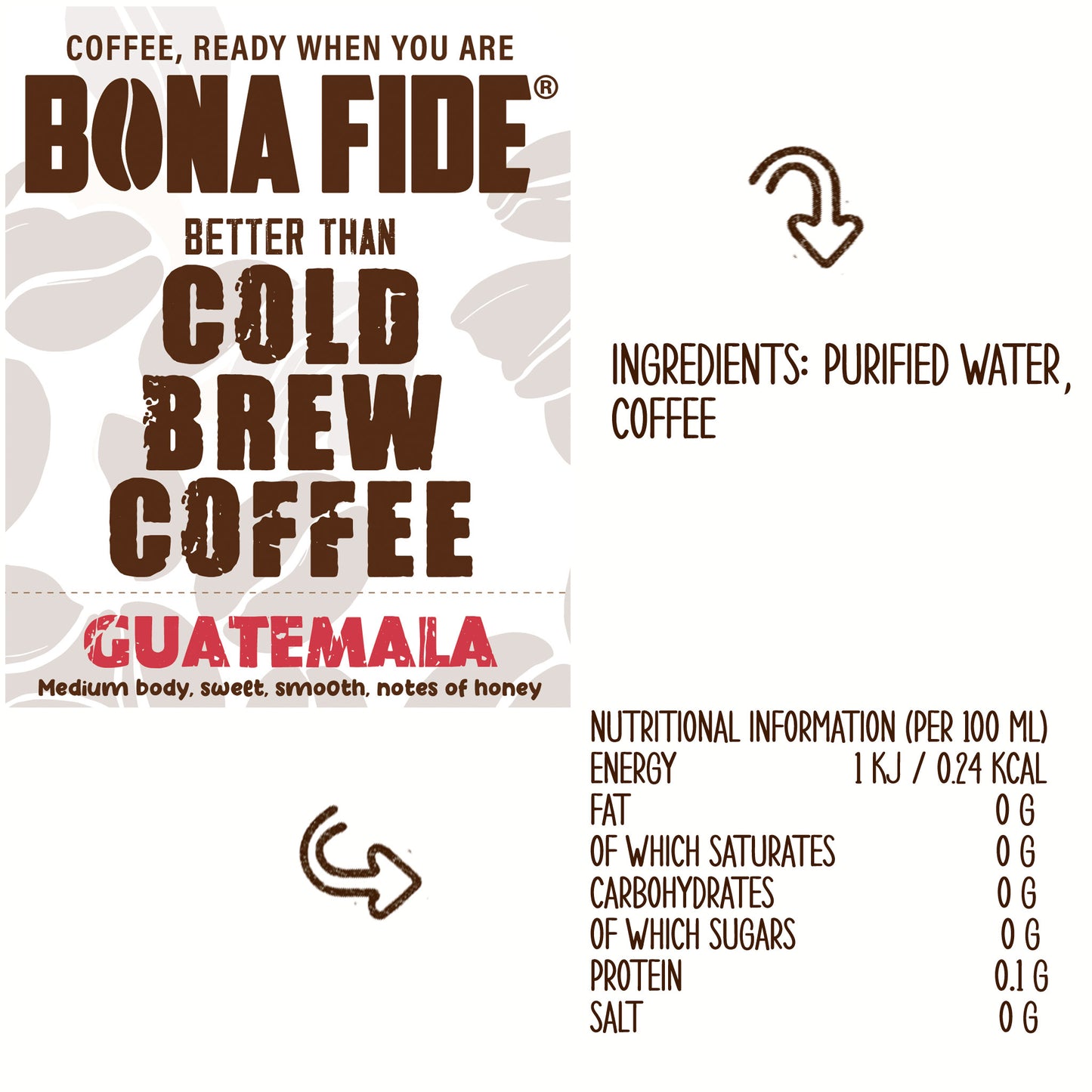 Guatemala 3L - 101oz , Better Than Cold Brew Coffee Bag In Box (BIB)