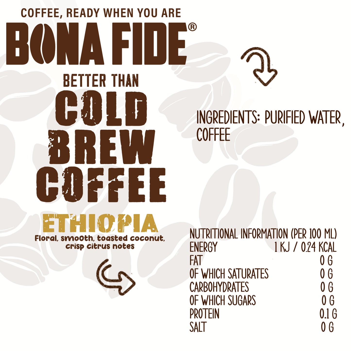 Ethiopia - 2.5 Gallon - Better Than Cold Brew Coffee Bag In Box (BIB)