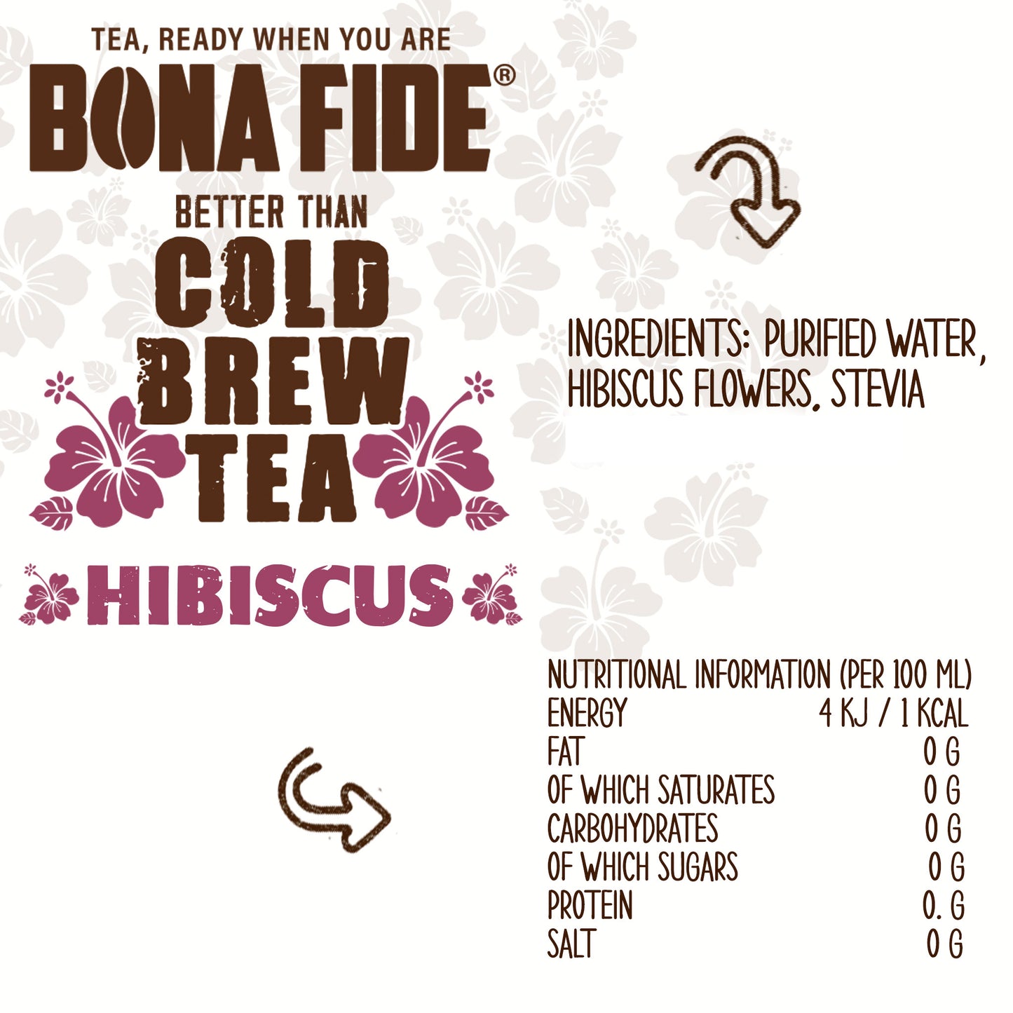 Hibiscus 3L - 101oz , Better Than Cold Brew Tea Bag In Box (BIB)