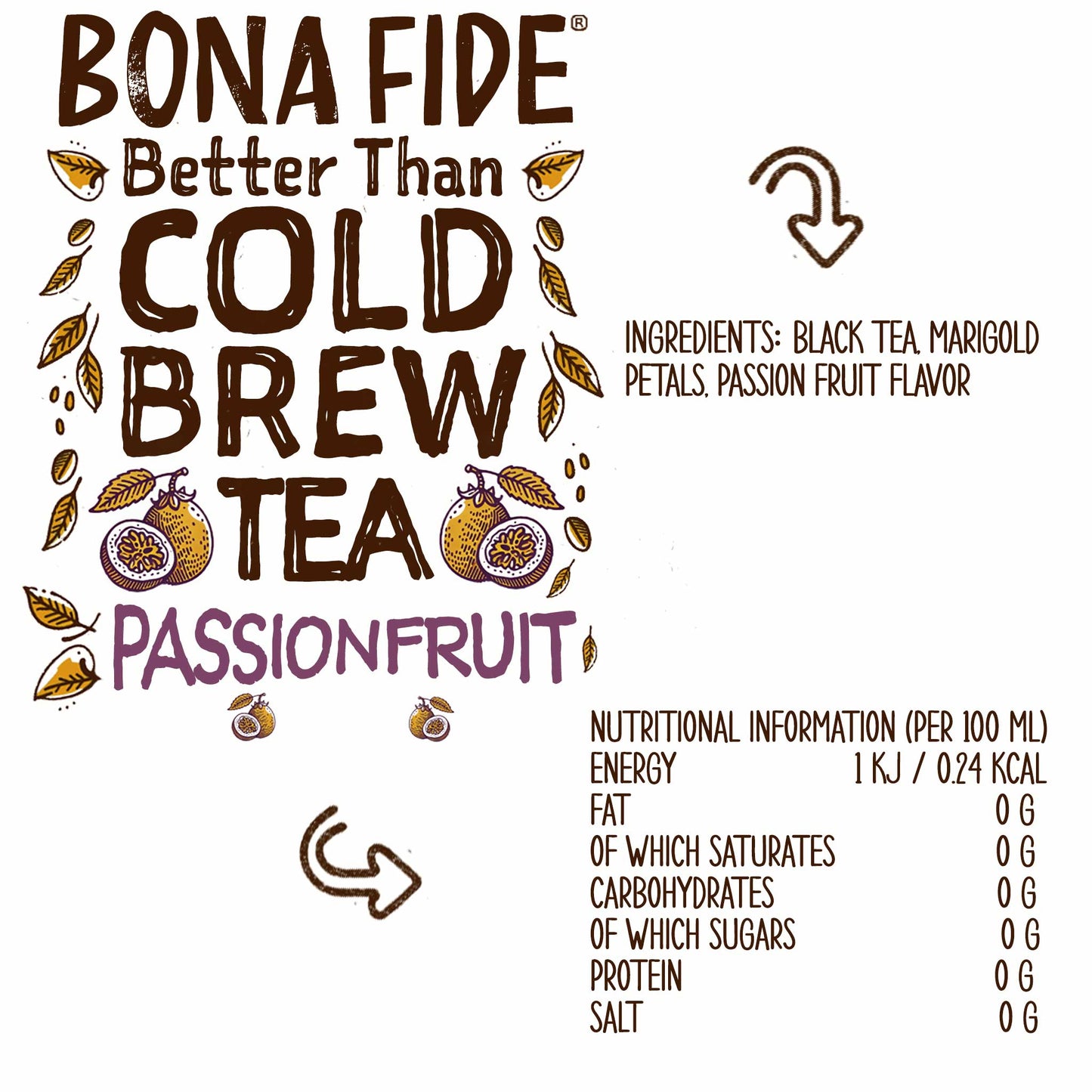 Passion Fruit - 5 Gallon (18.93L) - Better Than Cold Brew Tea Bag In Box (BIB)
