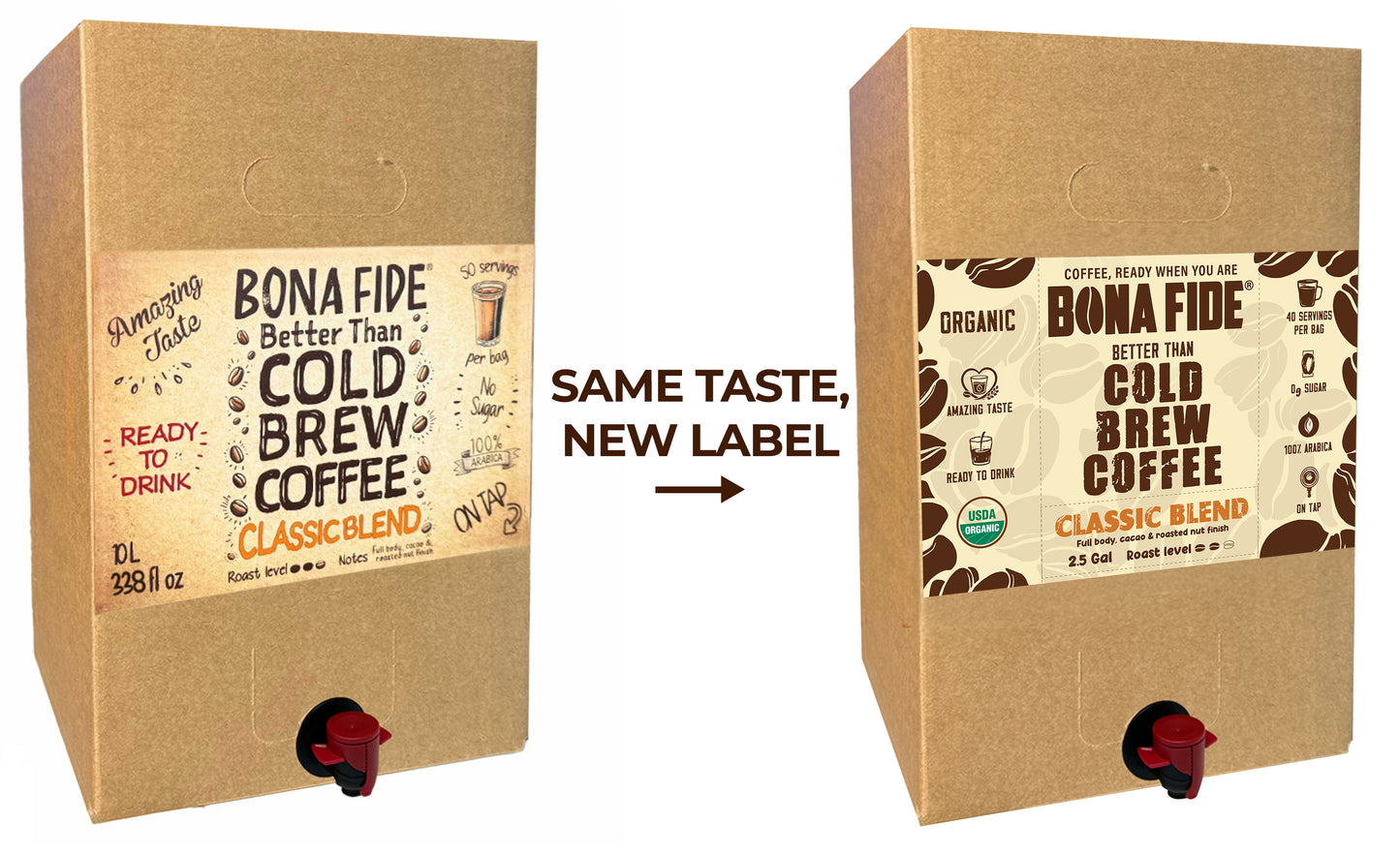Classic Blend - 2.5 Gallon - Better Than Cold Brew Coffee Bag In Box (BIB)
