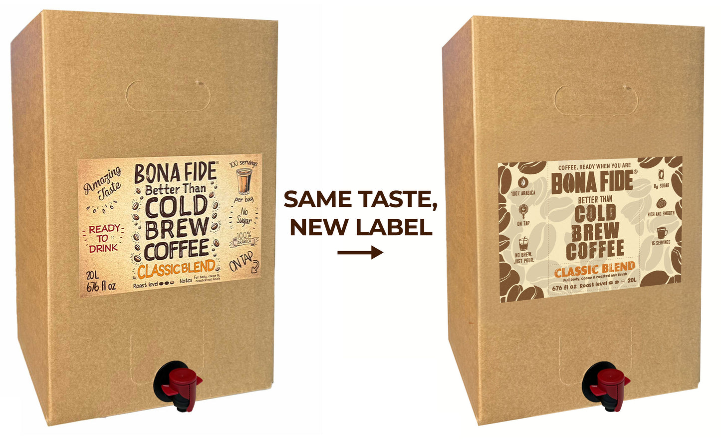 Classic Blend - 5 Gallon (18.93L) - Better Than Cold Brew Coffee Bag In Box (BIB)