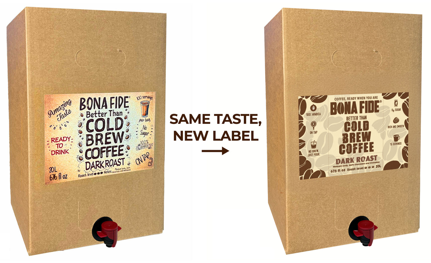 Dark Roast Blend - 5 Gallon (18.93L) - Better Than Cold Brew Coffee Bag In Box (BIB)