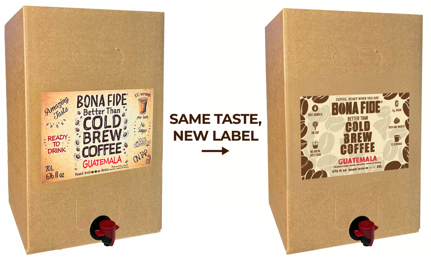 Guatemala - 5 Gallon (18.93L) - Better Than Cold Brew Coffee Bag In Box (BIB)
