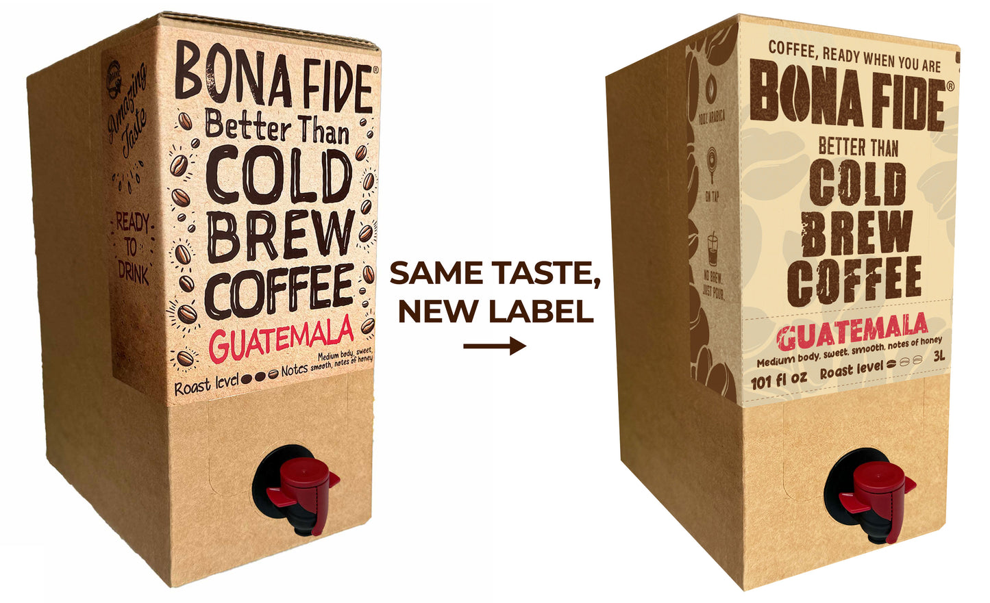 Guatemala 3L - 101oz , Better Than Cold Brew Coffee Bag In Box (BIB)