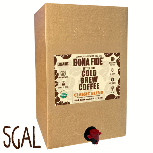Classic Blend - 5 Gallon (18.93L) - Better Than Cold Brew Coffee Bag In Box (BIB)