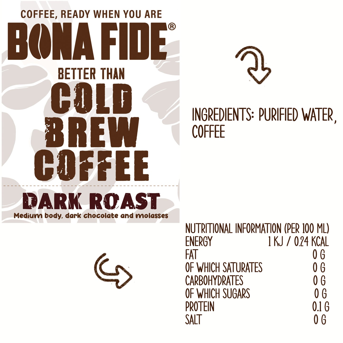 Dark Roast 3L 101oz , Better Than Cold Brew Coffee Bag In Box (BIB)