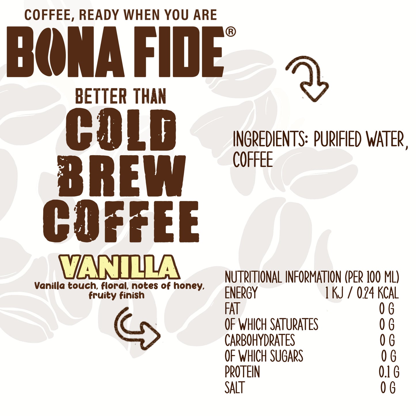 Vanilla - 2.5 Gallon (9.46L) - Better Than Cold Brew Coffee Bag In Box (BIB)