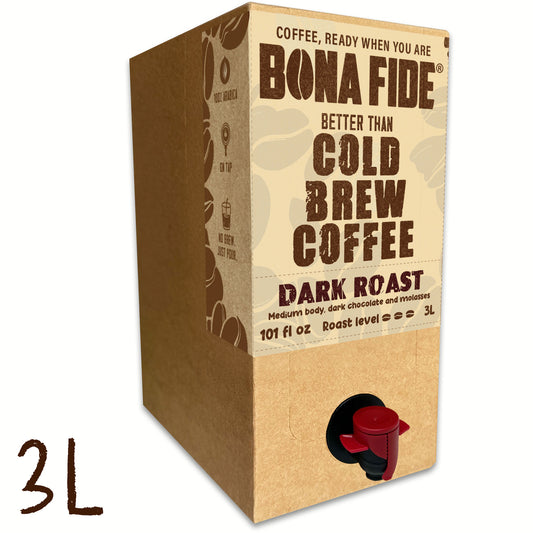 Dark Roast 3L 101oz , Better Than Cold Brew Coffee Bag In Box (BIB)