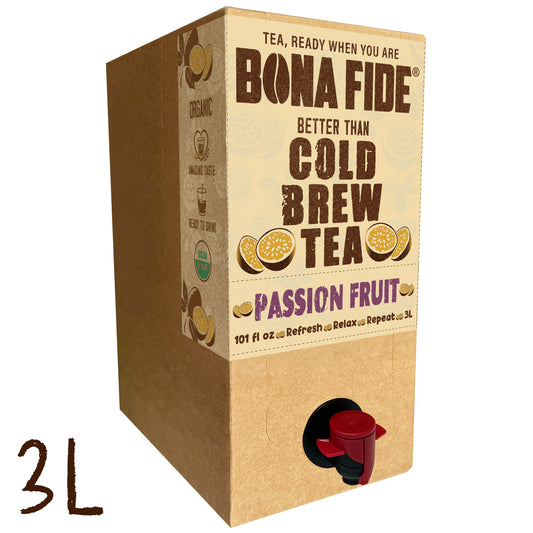 Passion Fruit 3L - 101oz , Better Than Cold Brew Tea Bag In Box (BIB)