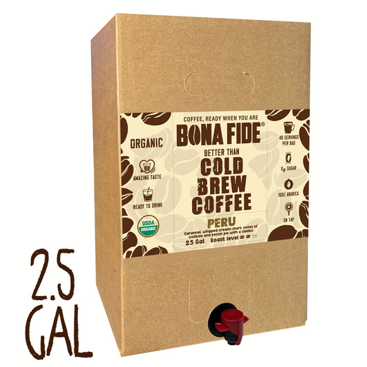 Peru - 2.5 Gallon - Better Than Cold Brew Coffee Bag In Box (BIB)