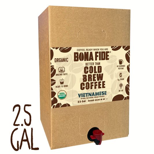 Vietnamese - 2.5 Gallon - Better Than Cold Brew Coffee Bag In Box (BIB)