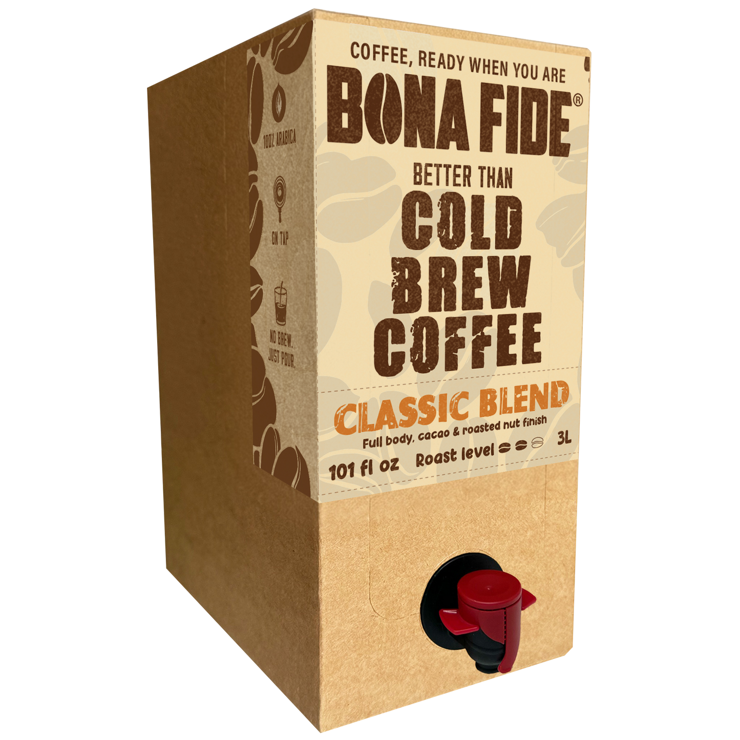 Classic Blend 3L 101oz , Better Than Cold Brew Coffee Bag In Box (BIB)