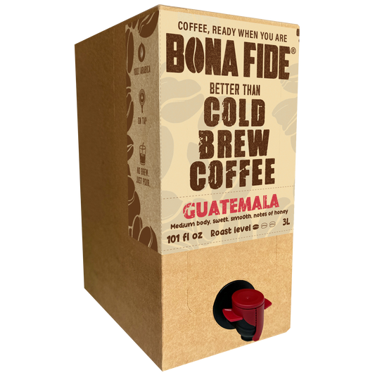 Guatemala 3L - 101oz , Better Than Cold Brew Coffee Bag In Box (BIB)