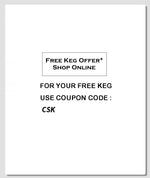 Cold Brew Coffee Countertop Flash Chiller w/Compressor, BIK Compatible - Plug & Play Cafe Starter KIT + FREE Keg