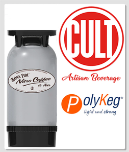 Organic UGANDA Nitro Coffee - CULT Artisan Beverage Company Nitro BIK Polykeg 5 gal Keg