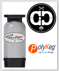 Caveman Coffee Company Nitro BIK Polykeg 5 gal Keg