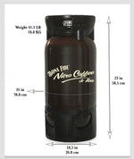 Size and measurement of Nitro Coffee Caramel Bona Fide Pet Keg