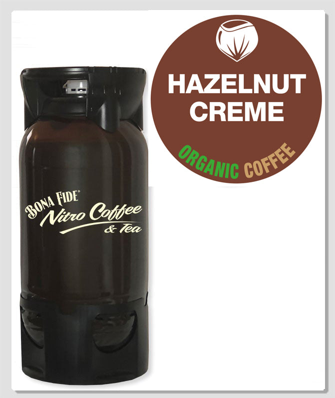 Organic Nitro Hazelnut Creme Coffee PET 5 Gal Keg