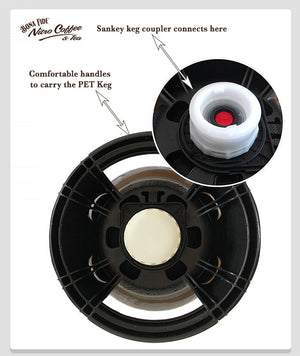 Fitting Nitro Coffee PET vanilla keg Bona Fide